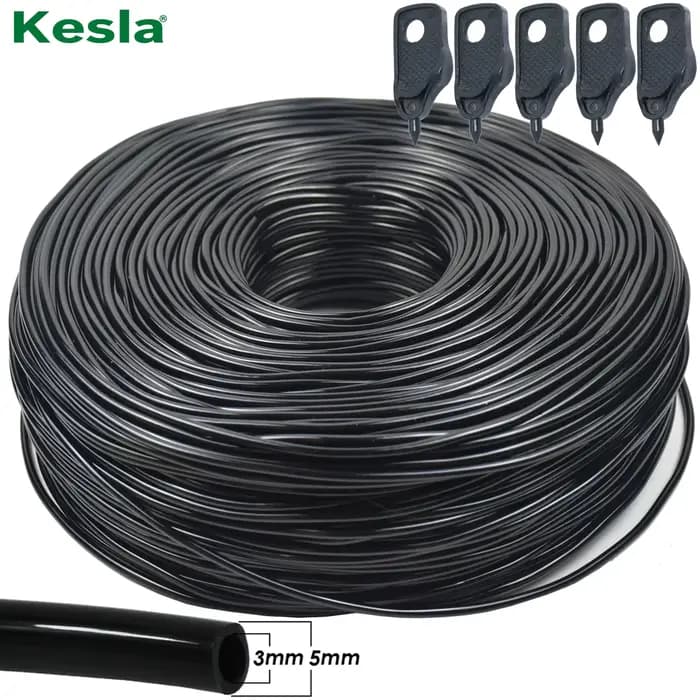 KESLA 5-100M jardin 3/5mm tuyau d'arrosage 1/8 ''tuyau PVC Micro tube d'irrigation goutte à goutte a