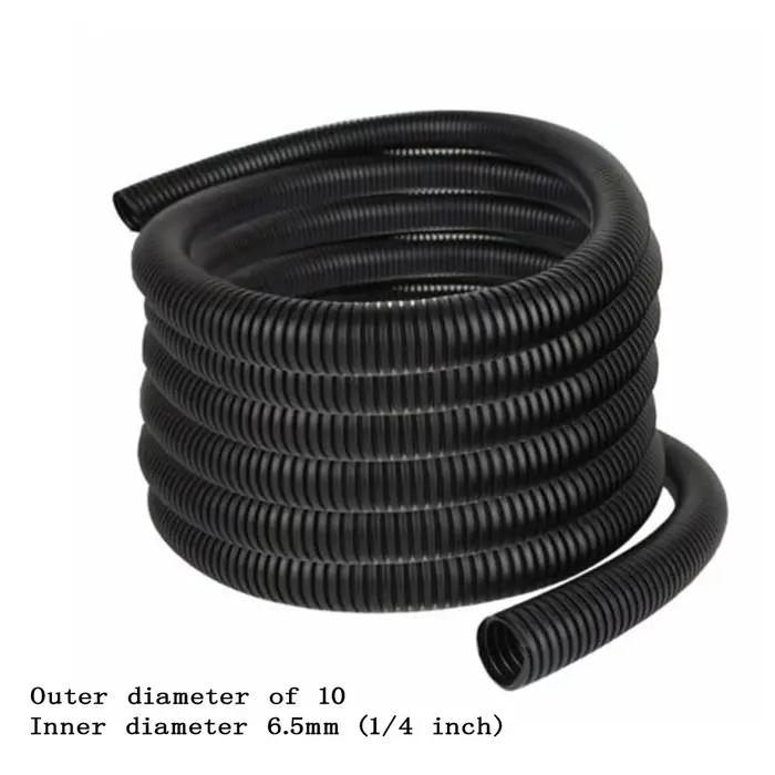 Tuyau ondulé 1/4 "3/8", tuyau de filetage isolé PP, manchon de protection pour tuyau ondulé en plast