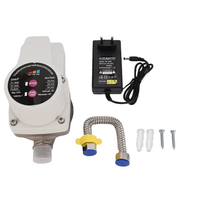 Pompe de surpression d'eau automatique silencieuse 3 vitesses moteur sans brosse pompe à eau pour ro