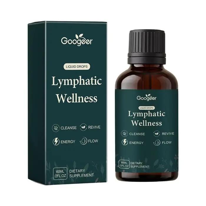 Gouttes quotidiennes détoxifiantes à base de plantes pour le soutien lymphatique, favorisant une cir