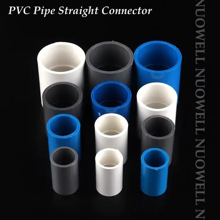 Connecteur droit et égal de tuyau en PVC, joint à 2 voies, d'argile de jardin, poisson précieux, gro