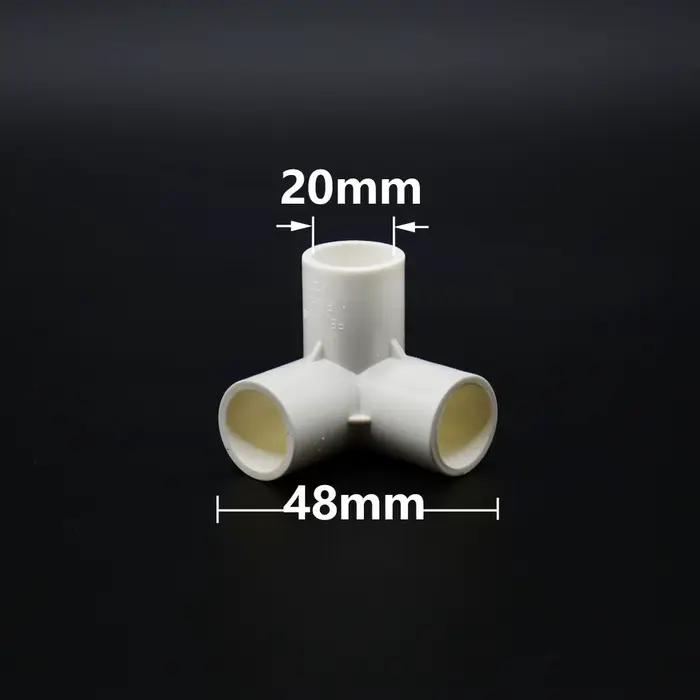 Raccords de conduite d'eau en plastique, couremplaçant PVC, connecteur PVC, 3 voies, 4/5 voies, diam