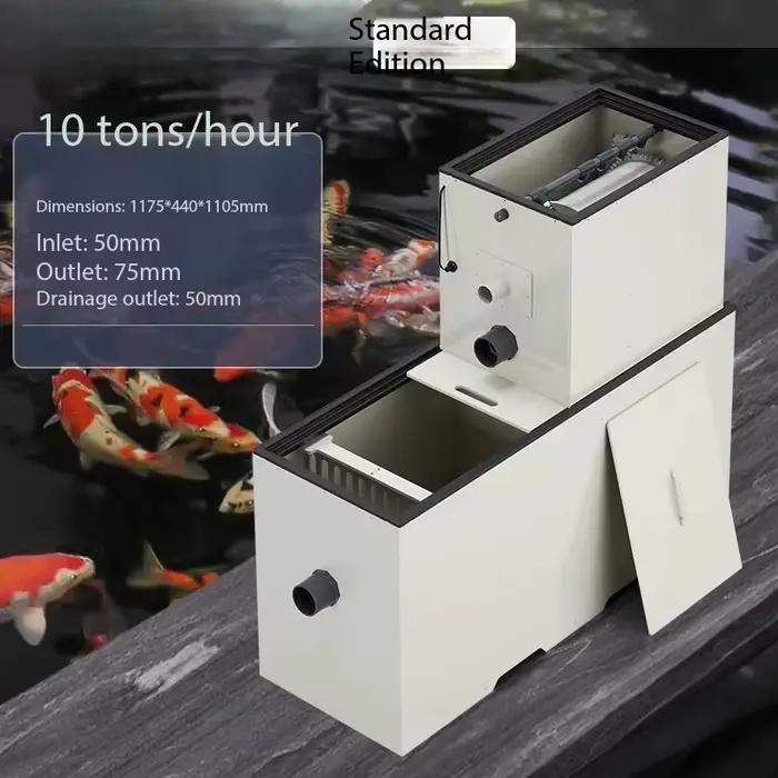 Machine de microfiltration à tambour rotatif, système d'aquaculture en circulation, bassin à poisson