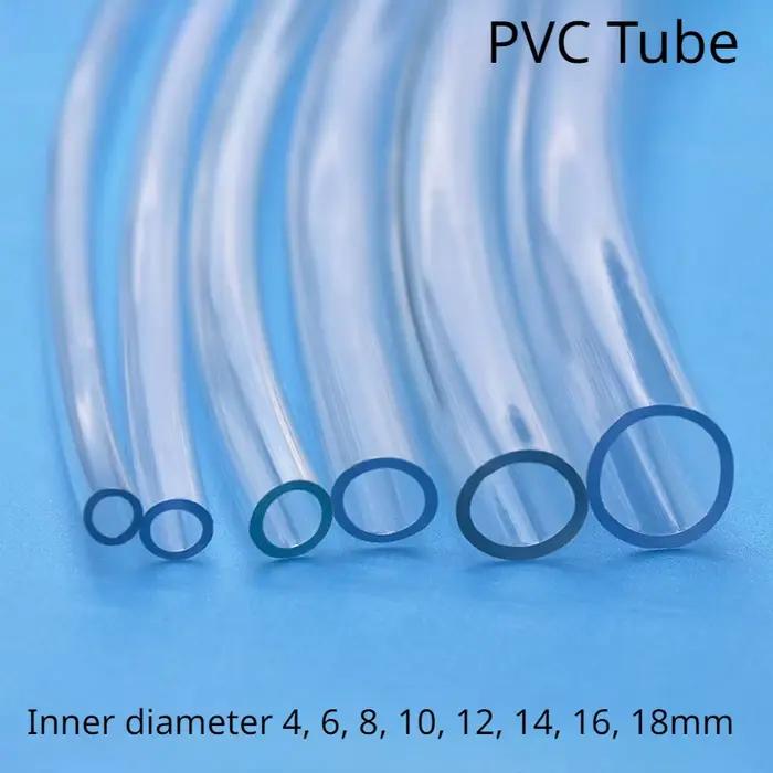 Tuyaux en plastique PVC transparent pour pompe à eau, tube de haute qualité, diamètre intérieur 4mm,