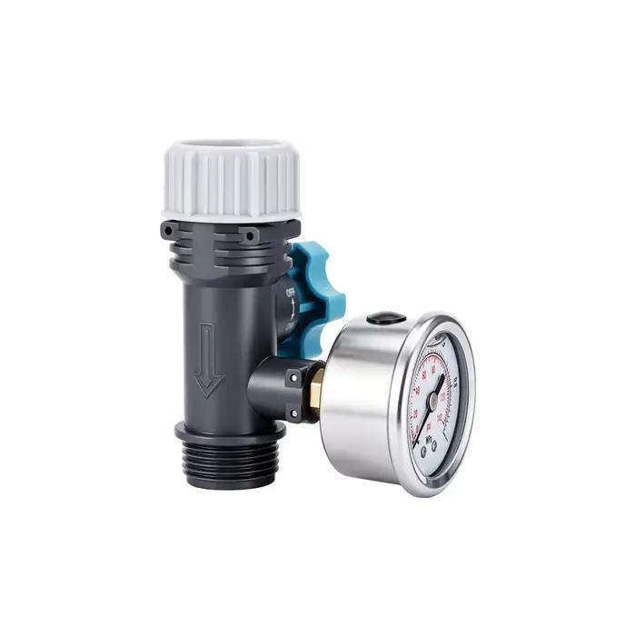 1 pièce – Réducteur de pression 3/4 pouce réglable avec manomètre pour système d'irrigation de jardi