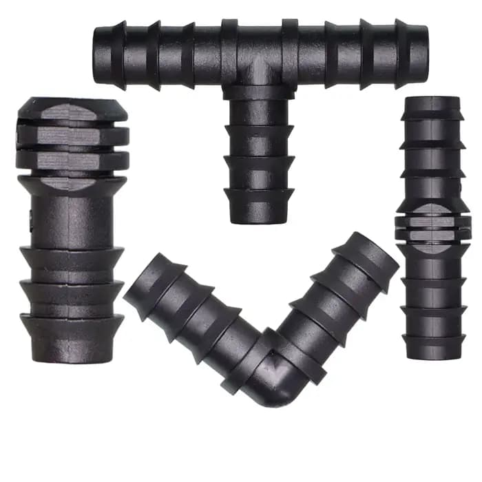 16 20 25 mm Tuyau d'irrigation de jardin Connexion coude en T Joint embout Adaptateur Microdrop
