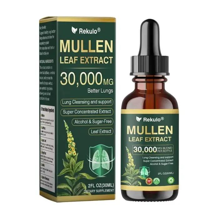 Gouttes à base de feuilles de molène 30000 mg – Formule puissante de détoxification pulmonaire à abs