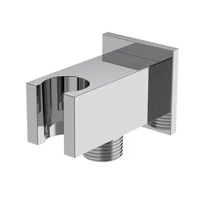 Connecteur de Tuyau de Douche Carré de 1/2 Pouces, Coude d'Alimentation Murale avec Sortie d'Eau