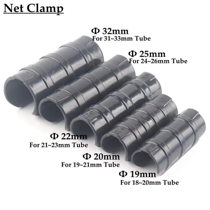 5-50pcs 19 ~ 32mm Film de serre jardin pare-soleil Net fixer Clip en plastique filet anti-insectes L