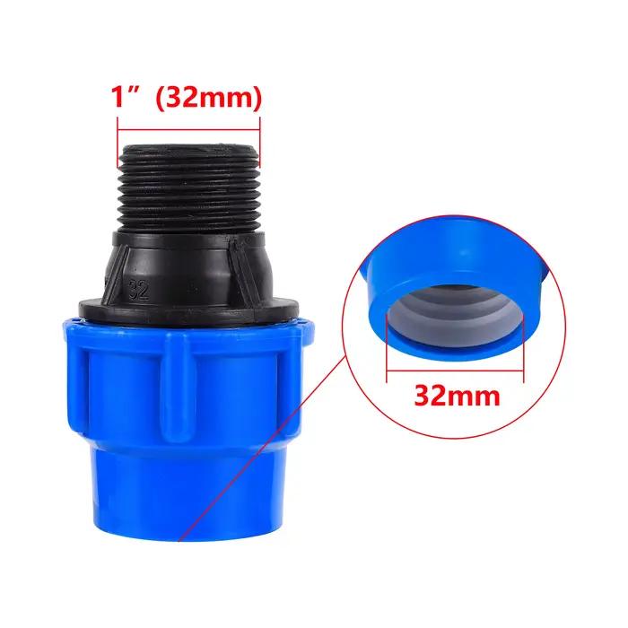 Adaptateur de tuyau PE PVC 1/2 "3/4" 1 "1.2" 1.5 "mâle à 20/25/32/40/50mm réducteur adaptateur de tu