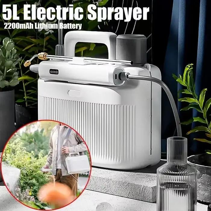 Pulvérisateur électrique de jardin 5L, pulvérisation de pesticides, arrosage des fleurs, outils élec