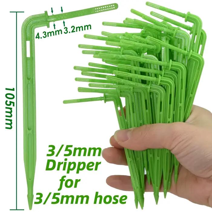 SPRINCLE-Système d'irrigation goutte-à-goutte à coude vert pour bonsaï en pot, tuyau d'arrosage auto