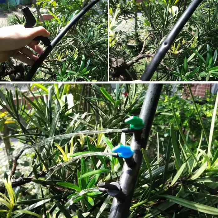 Goutteur de drapeau 4L/8L/16L, 200 pièces, 1/4 pouces, barbelé, flux stable, Micro émetteur d'irriga