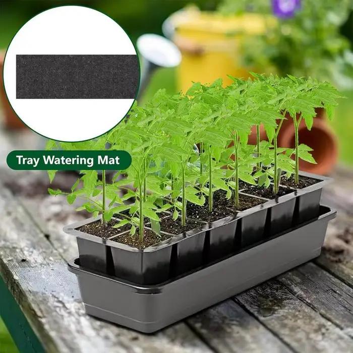 Tapis capillaire d'arrosage réutilisable, automatique, pour plantes, doublure de panier respirante p