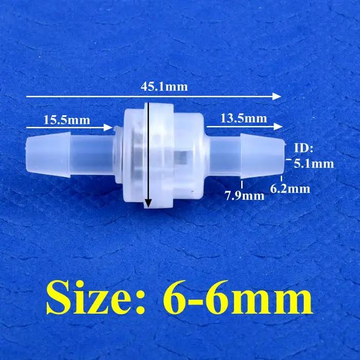 Valve de contrôle exquise PP, 1 à 100 pièces, 5 ~ 8mm, tuyau d'arrosage goutte-à-goutte, Valve anti-