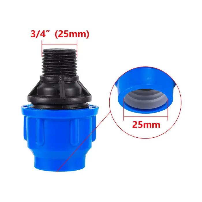 Adaptateur de tuyau PE PVC 1/2 "3/4" 1 "1.2" 1.5 "mâle à 20/25/32/40/50mm réducteur adaptateur de tu