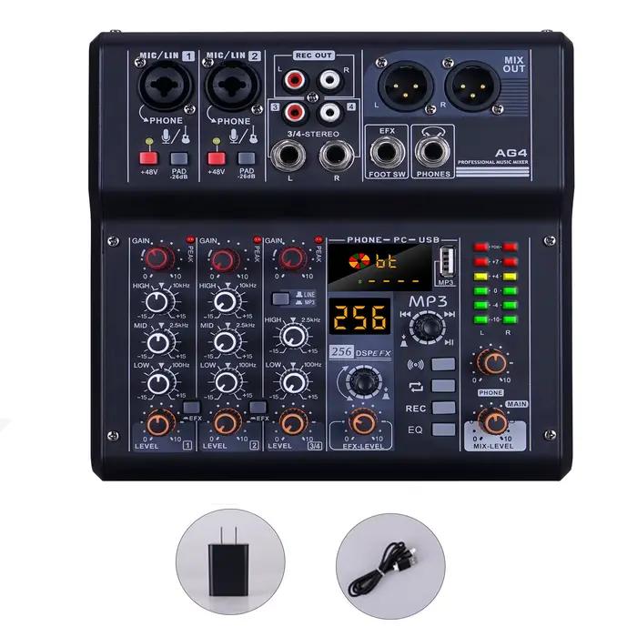 Mélangeur de carte son pour ordinateur portable, réseau de diffusion en direct, enregistrement de chansons K, ceinture de costume, réverbération USB 5V