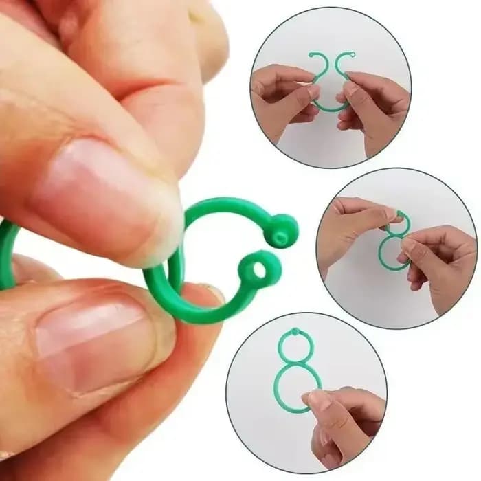 Clips de cerclage de vigne de jardin en plastique