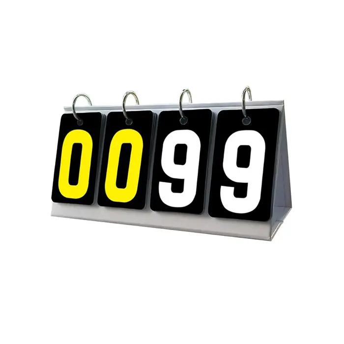 Tableau de bord de sports de compétition Flip Number, fournitures de tableau de bord, football, volley-ball, balle de tennis, sports de plein air