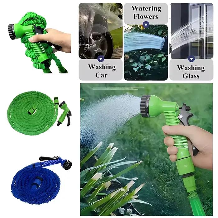 Tuyau magique domestique flexible pour jardinage arrosage lavage de voiture en pvc et polyester 25 à 75 piedsOptionsResolver