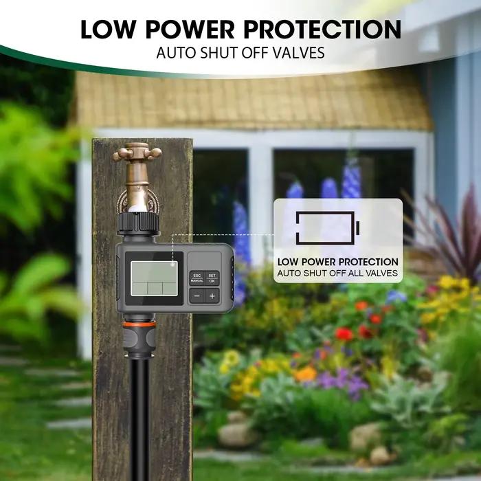 Insoma minuterie d'eau automatique minuterie d'arrosage intelligente écran LCD système d'arrosage programmateur de jardin résistant à l'eau pour jardin extérieur occaions spéciales