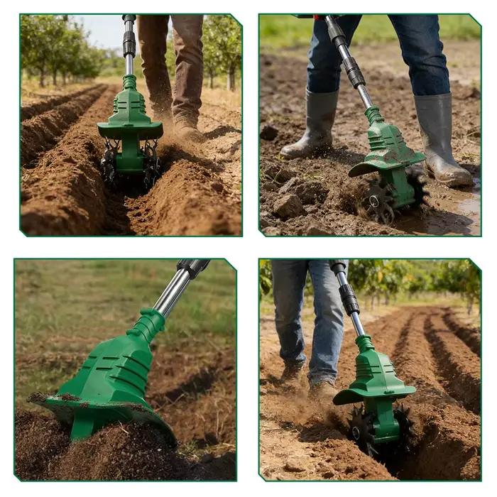 NEWBENY cultivateur de motoculteur électrique tondeuse à gazon Portable outil de tournage de sol de jardin sans fil pour broche de batterie Makita