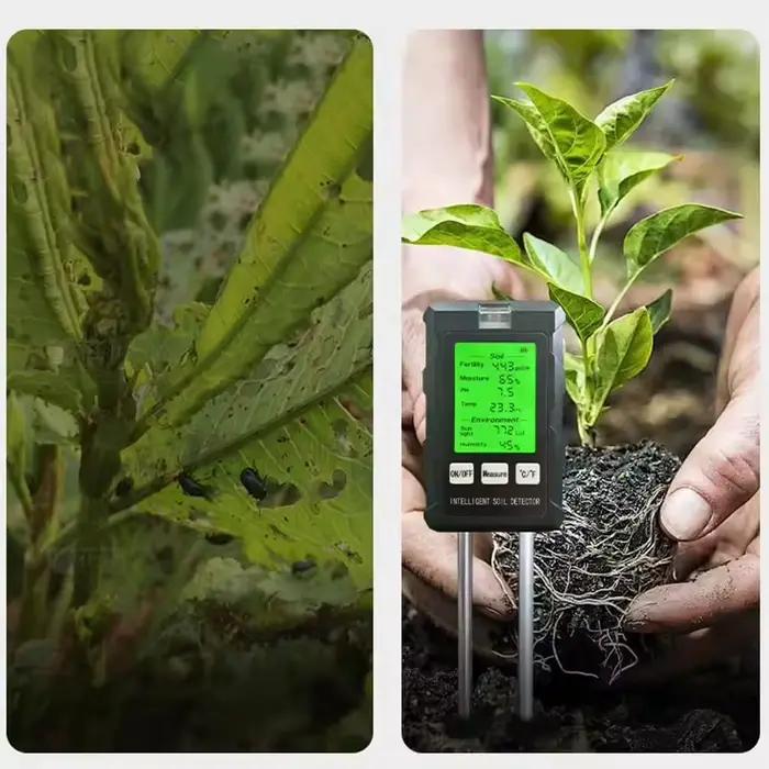 Testeur numérique d'humidité du sol 6 en 1