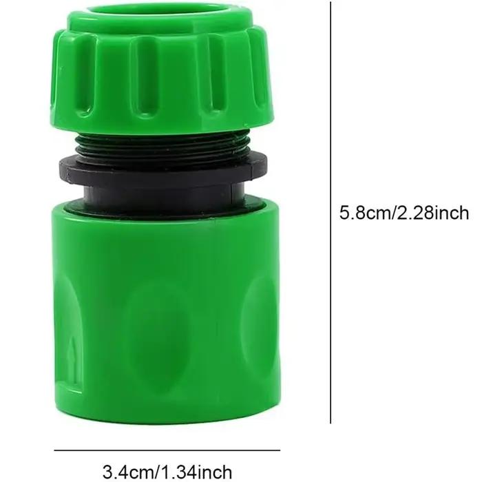 Raccord rapide double mâle ABS 1/2 po pour tuyau d'arrosage de jardin