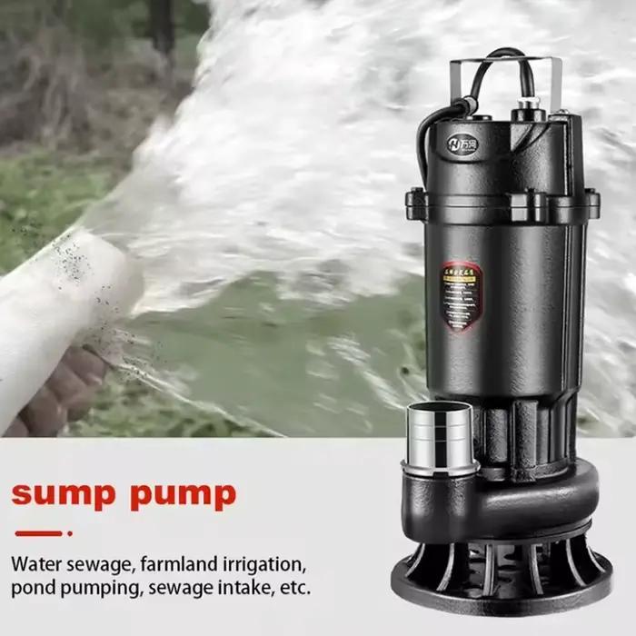Pompe submersible domestique 220V pour eaux usées