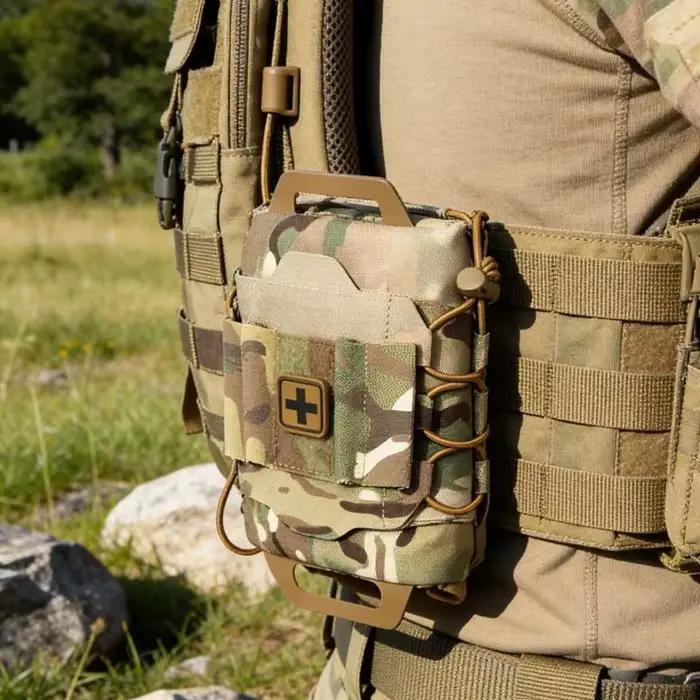 Trousse premiers secours tactique, pochette médicale pour survie d'urgence, préparation aux catastrophes, aventure en air,