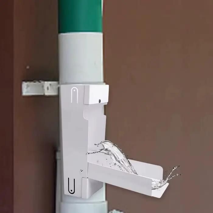 Système de récupération d'eau de pluie écologique avec déviateur et passoire en métal