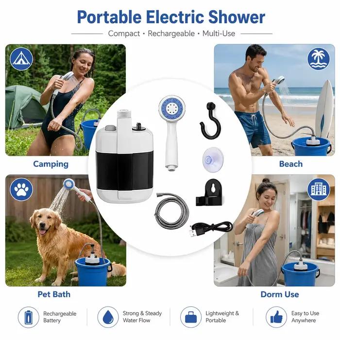 Douche portable rechargeable