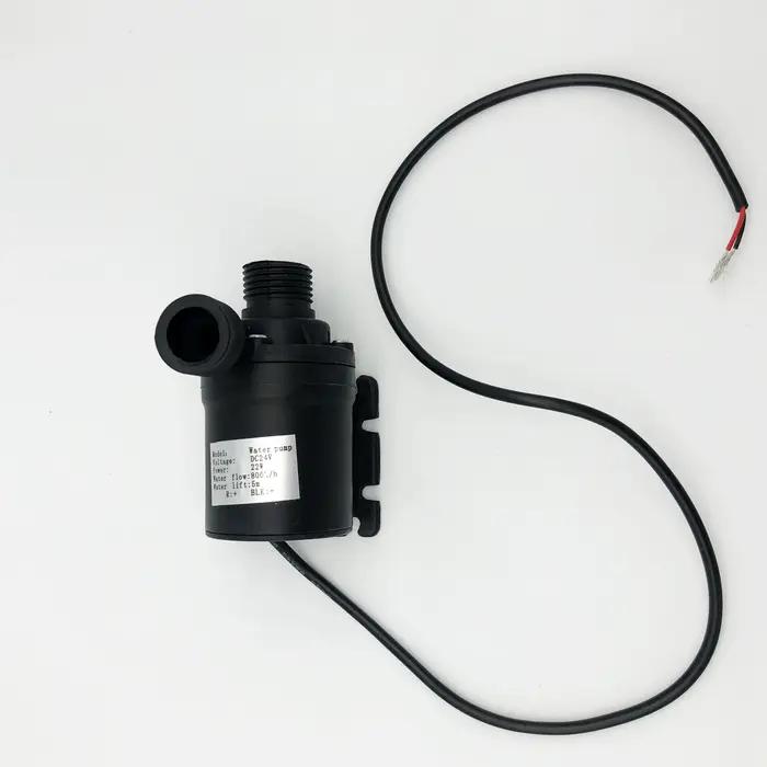 800L/h Mini pompe à eau DC 12V 24V 19W 8000 tr/min 5.5m ascenseur moteur sans brosse
