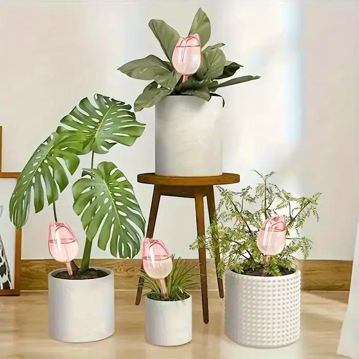 Boules d'arrosage pour plantes tulipes roses