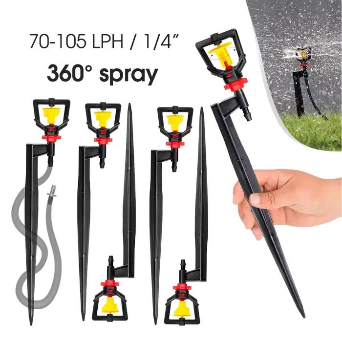 Micro Arroseurs Rotatifs 360° Blanc pour Jardin, Parterres de Fleurs, Potagers, Serre, Agricole Occasions Spéciales