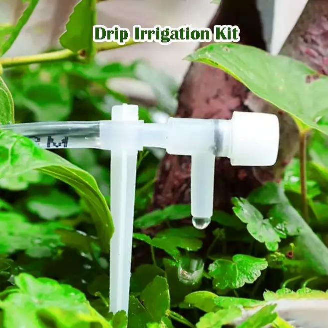 Kit d'arrosage goutte à goutte avec valve de régulation