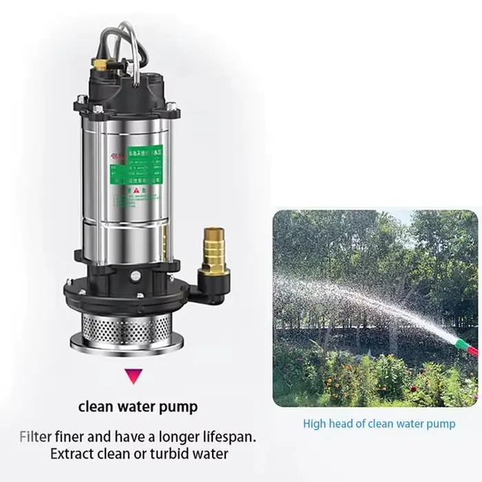Pompe à eaux usées auto-amorçante en acier inoxydable