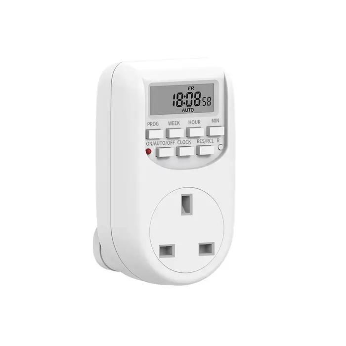 Minuteur numérique programmable EU/US/UK 1785W/2300W à économie d'énergie avec prise 10A/15A pour cuisine