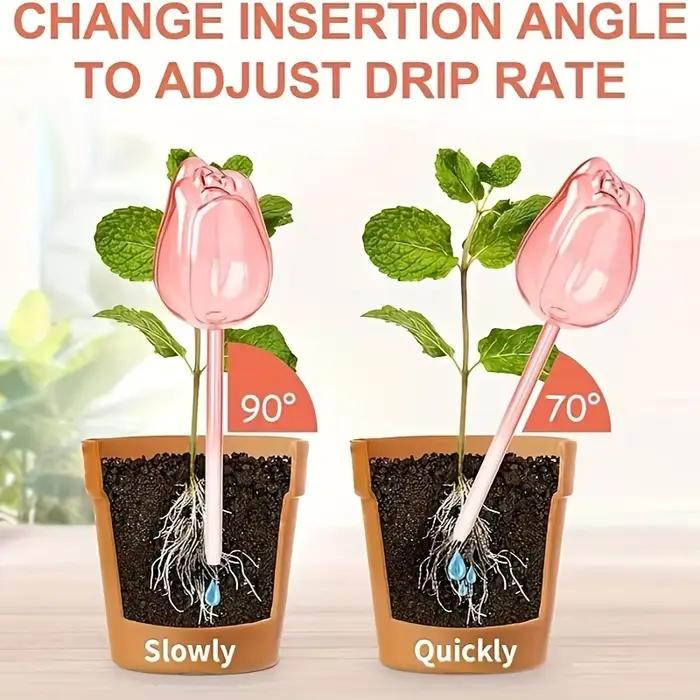 Boules d'arrosage pour plantes tulipes roses de jardin