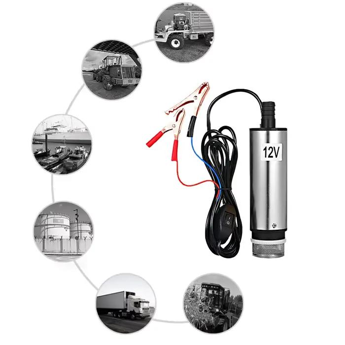 Pompe Submersible DC 12V/24V pour pomper l'huile et l'eau