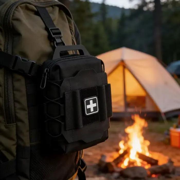 Trousse premiers secours tactique, pochette médicale pour survie d'urgence, préparation aux catastrophes, aventure en air,