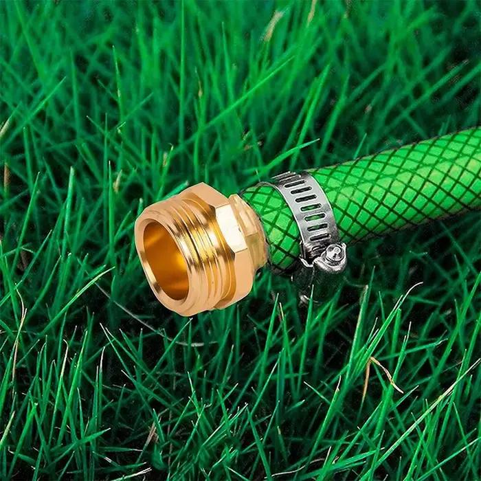 Connecteur de réparation de tuyau d'arrosage avec colliers de serrage