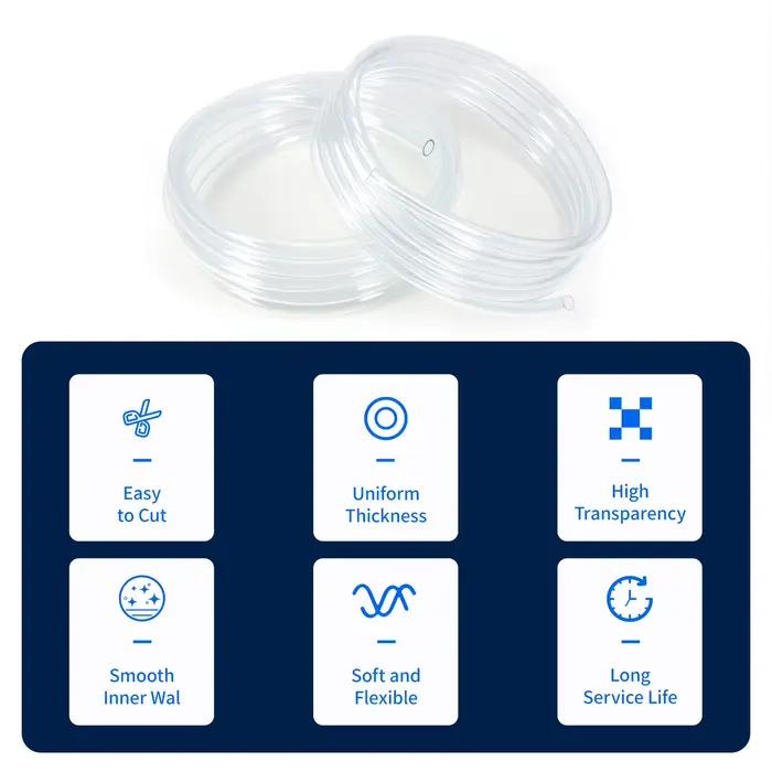 Tuyau en PVC transparent flexible de 3/5 m