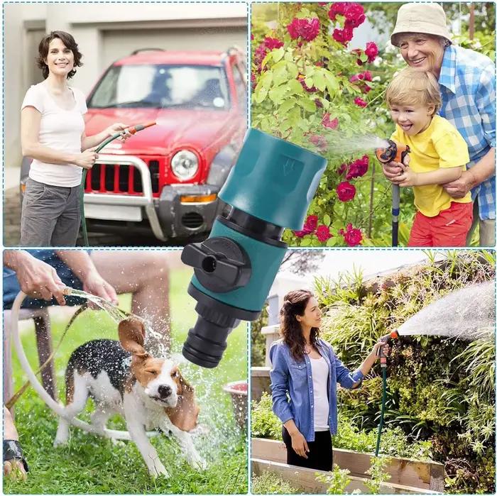Nouveau tuyau d'arrosage vanne d'arrêt adaptateur de robinet connecteur d'eau de jardin gadget de jardin pour arrosage du jardin irrigation du jardin jardinage facile efficace et durable