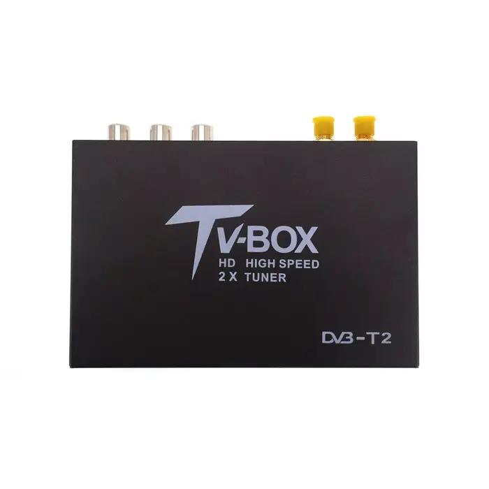 Version améliorée 2025, récepteur de télévision numérique DVB-T pour voiture, HD MPEG-4, deux antennes, 140-200 km/h, deux tuners à puce, DVB T BOX