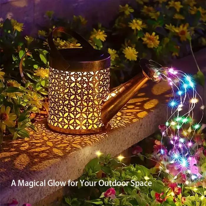 Arrosoir Lumineux Solaire Décoration Extérieure Jardin Lampe Projection LED Fer Étanche Occasions Spéciales