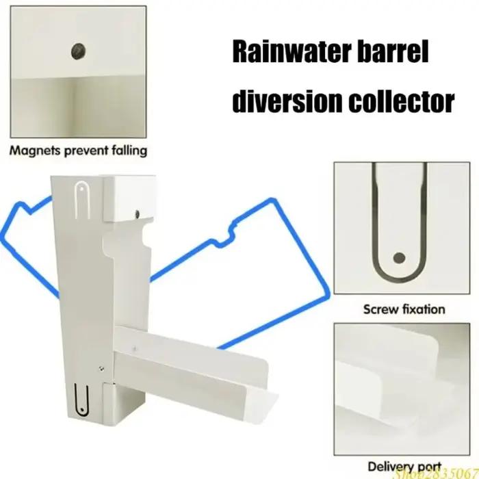 Système de récupération d'eau de pluie écologique en métal avec déviateur