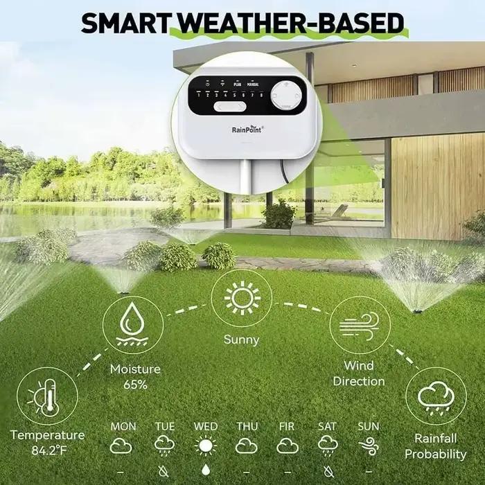 RAINPOINT WiFi intelligent 8 zones contrôleur d'arrosage système