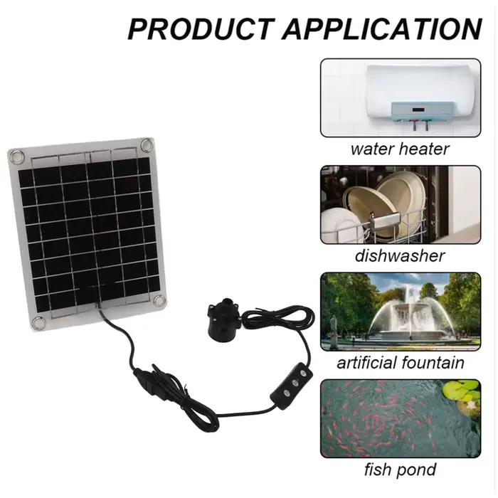 Pompe à eau solaire 12V 10W pour décoration de jardin