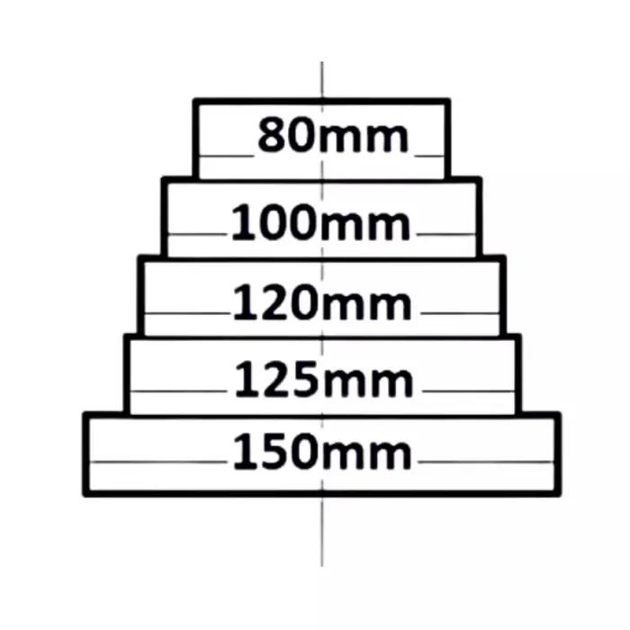 Réducteur universel en PVC de 80 à 150mm de diamètre